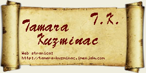 Tamara Kuzminac vizit kartica